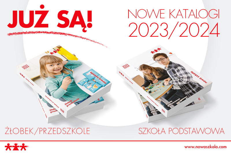 Nowe katalogi Żłobek i Przedszkole oraz Szkoła podstawowa 2023/2024
